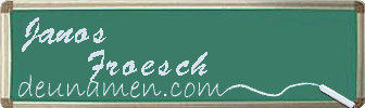 Janos Froesch Visitenkarte